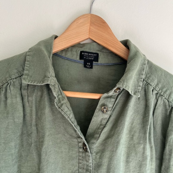 JCREW Baird McNutt Irish linen Shirt Dress Size XS - Picture 3 of 8